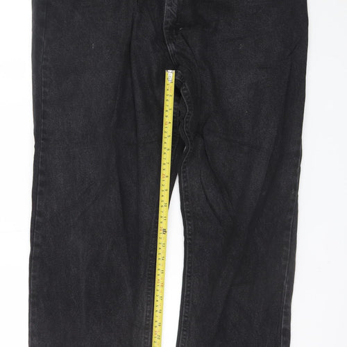 Wrangler Men's Black 40x30 Relaxed Fit Straight Leg Jeans