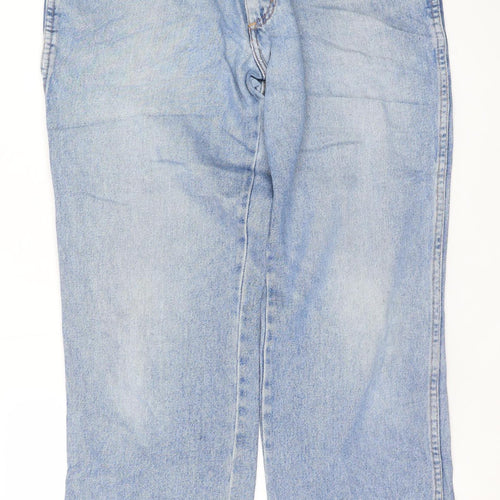 Wrangler Men's Blue Light Wash Straight Leg Jeans W34 L32