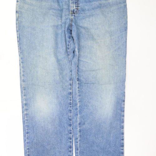 Lee Men's Blue Straight Leg Denim Jeans 38W 30L Regular Fit