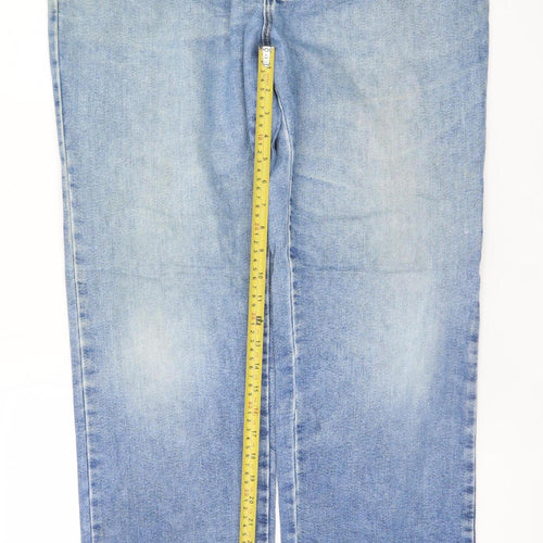 Lee Men's Blue Straight Leg Denim Jeans 38W 30L Regular Fit