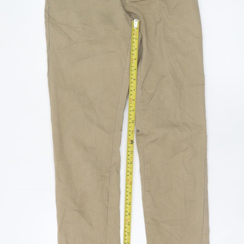 Carhartt WIP Men's Beige Chino Trousers 28x32 Slim Fit Cotton Blend