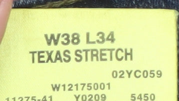 Wrangler Mens Blue Texas Stretch Straight Leg Jeans W38 L34