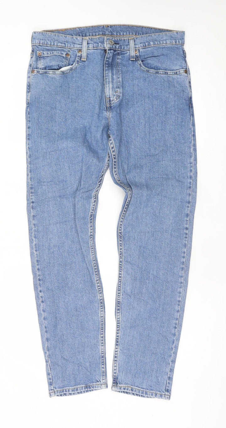 Levi’s 512 Lo-Ball Men’s Light Blue Jeans W33 L32 Slim Fit Denim