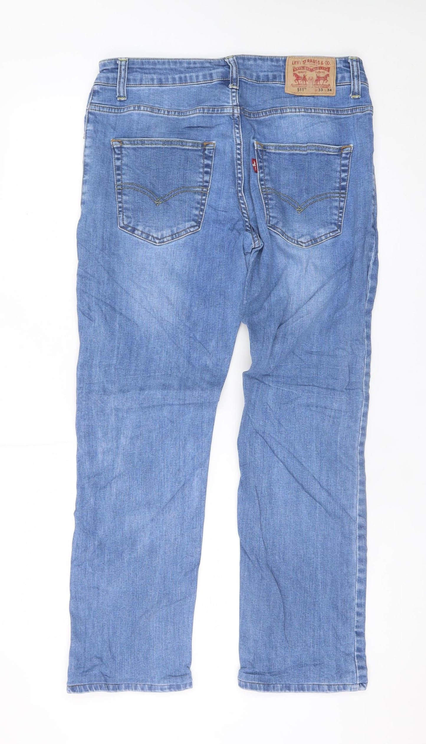 Levi's 511 Men's Blue Slim Straight Denim Jeans W33 L34