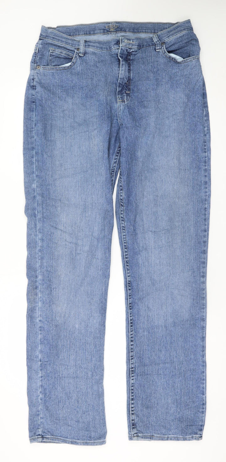 Lee Riders Men's Blue Straight Leg Denim Jeans Size 16 Regular