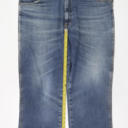 Wrangler Mens Blue 42x34 Texas Stretch Regular Straight Jeans