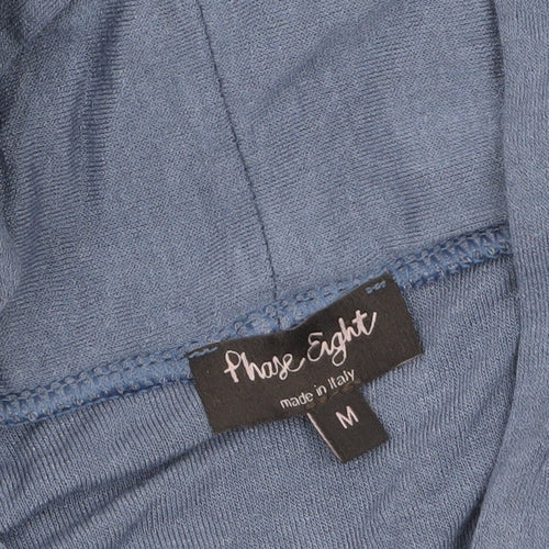 Phase Eight Women’s Blue Viscose Cowl Neck Long Sleeve Tunic Top M