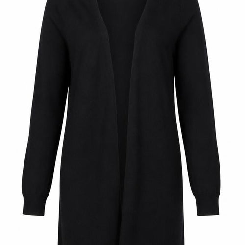 Marks and Spencer Women Black Small Open Knit Long Sleeve Cardigan