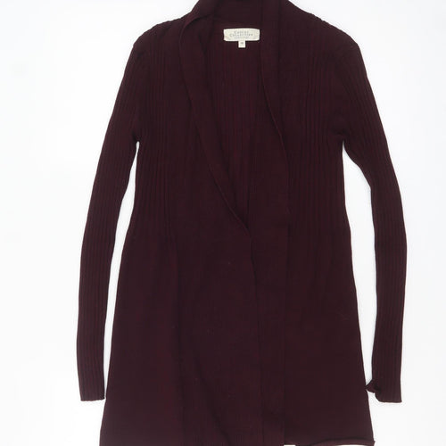 Debenhams Womens Purple Open Front Long Sleeve Cardigan Size 10