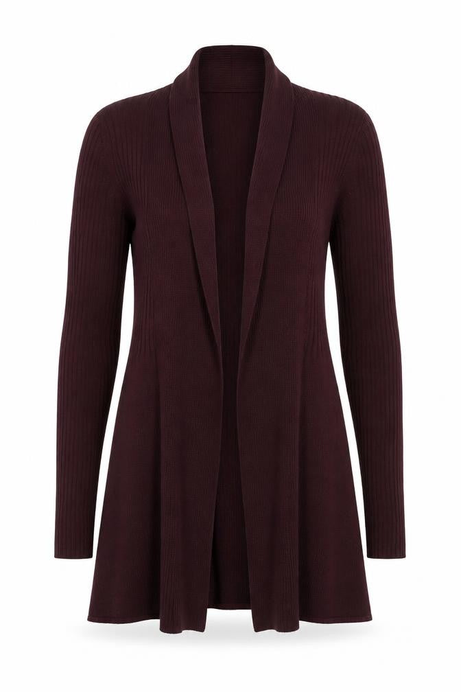 Debenhams Womens Purple Open Front Long Sleeve Cardigan Size 10