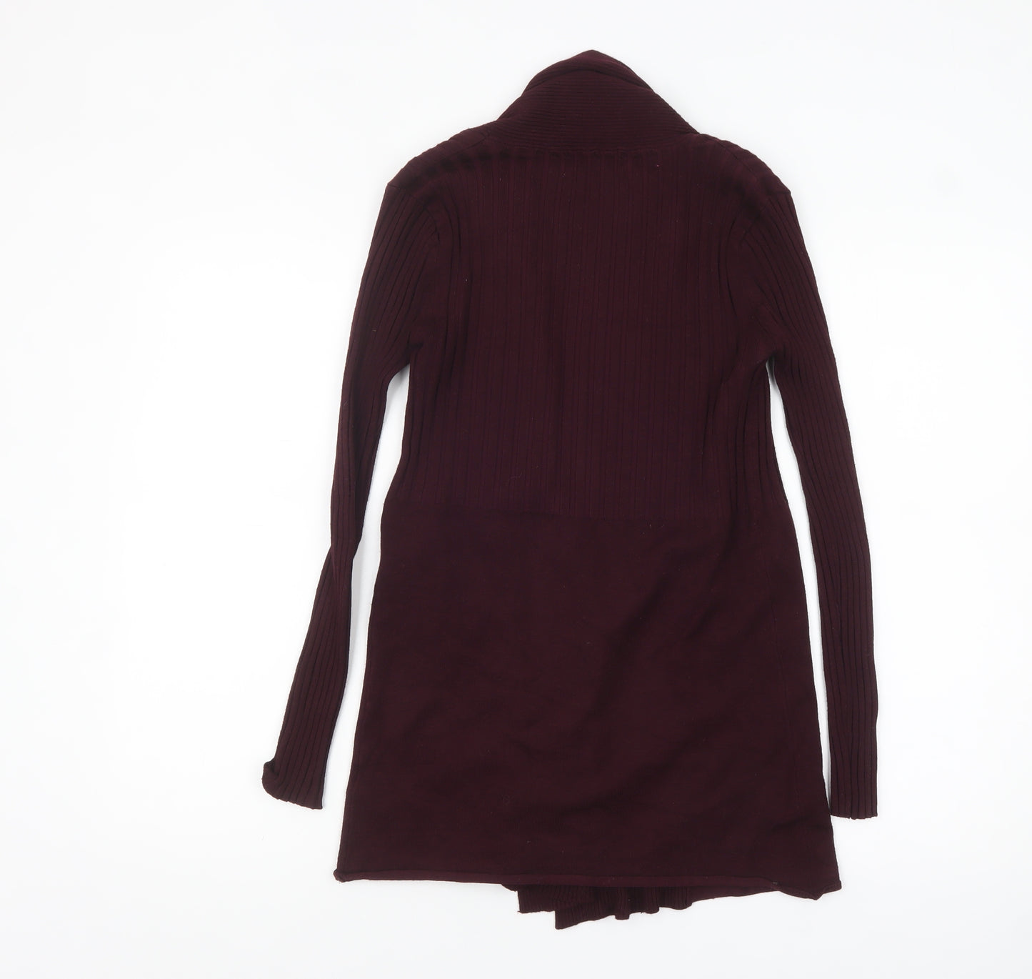 Debenhams Womens Purple Open Front Long Sleeve Cardigan Size 10
