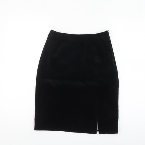 Marks and Spencer Women’s Black Velvet Pencil Skirt Size 8