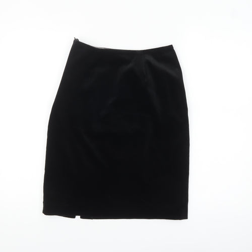 Marks and Spencer Women’s Black Velvet Pencil Skirt Size 8