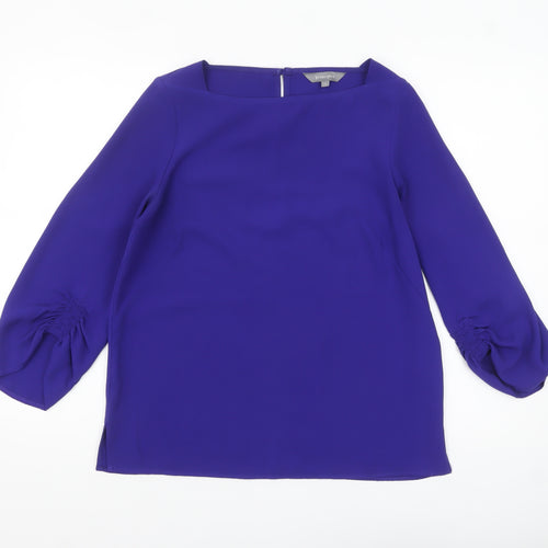 Principles Women's Purple Long Sleeve Balloon Blouse Size 10