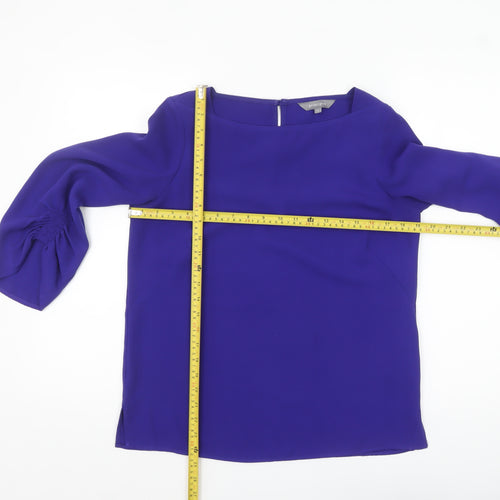 Principles Women's Purple Long Sleeve Balloon Blouse Size 10