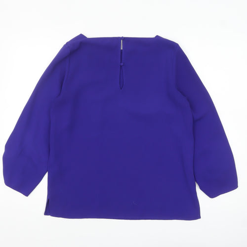Principles Women's Purple Long Sleeve Balloon Blouse Size 10