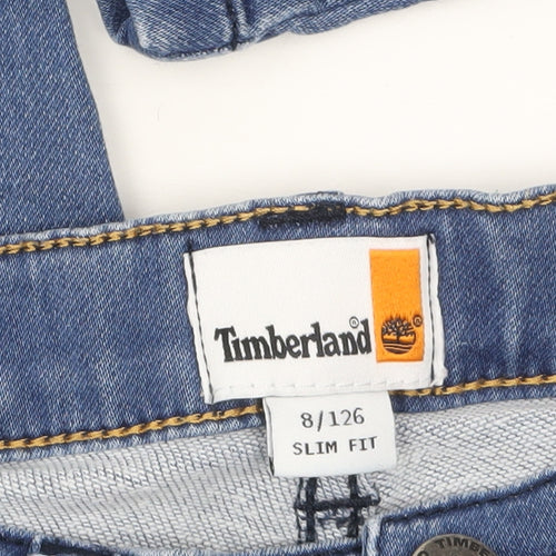 Timberland Boys Blue Slim Fit Stretch Denim Jeans 8 Years