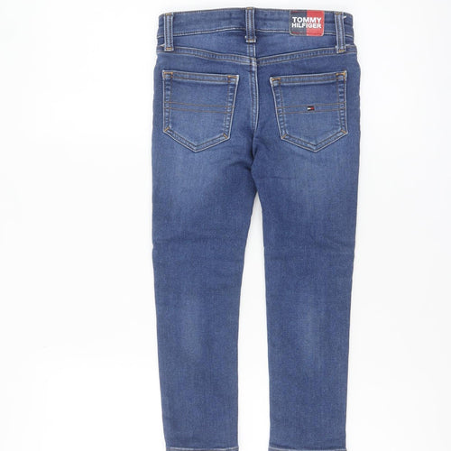 Tommy Hilfiger Boys Blue Skinny Denim Jeans 4-5 Years Adjustable Waist