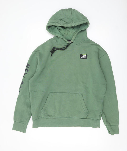 New Balance Men's Green Pullover Hoodie M Sports Fleece