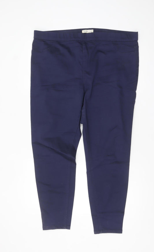 Marks and Spencer Women’s Blue Stretch Jegging Trousers Size 20 Regular