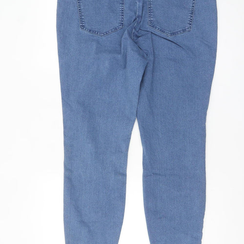 Zizzi Women's Blue Denim Jegging Jeans L Stretch Mid Rise