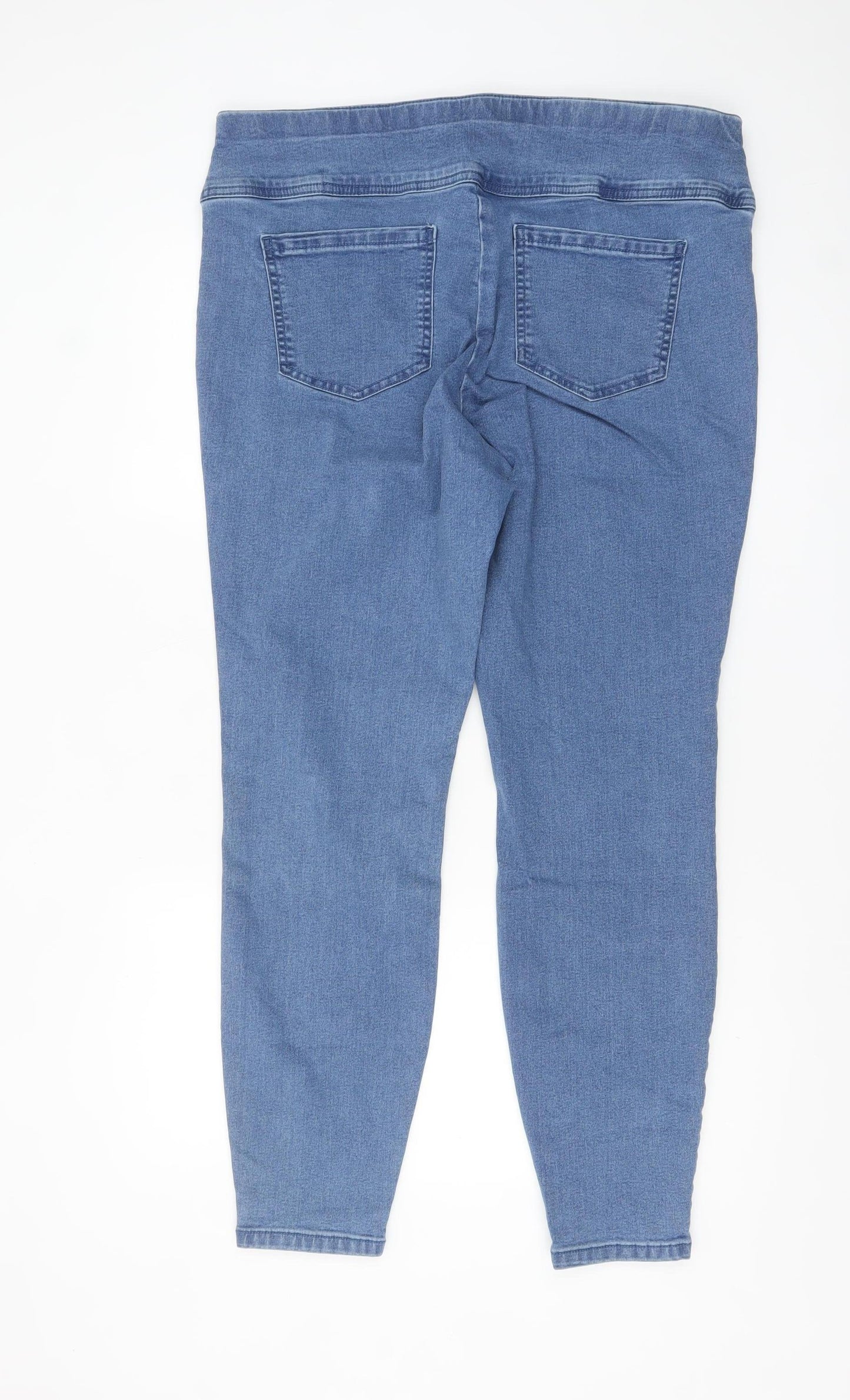 Zizzi Women's Blue Denim Jegging Jeans L Stretch Mid Rise