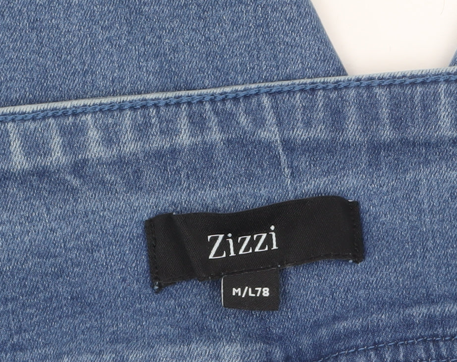 Zizzi Women's Blue Denim Jegging Jeans L Stretch Mid Rise