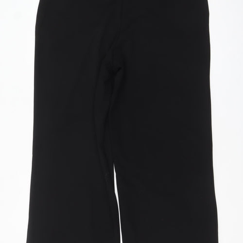 H&M Womens Black Wide-Leg Trousers XL Polyester Blend