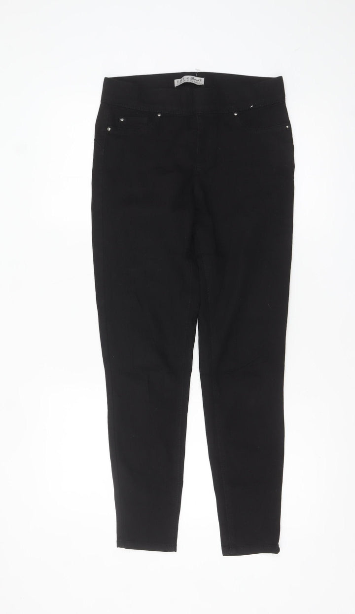 Denim Co. Women's Black Skinny Jeans Size 10 Slim Fit Stretch
