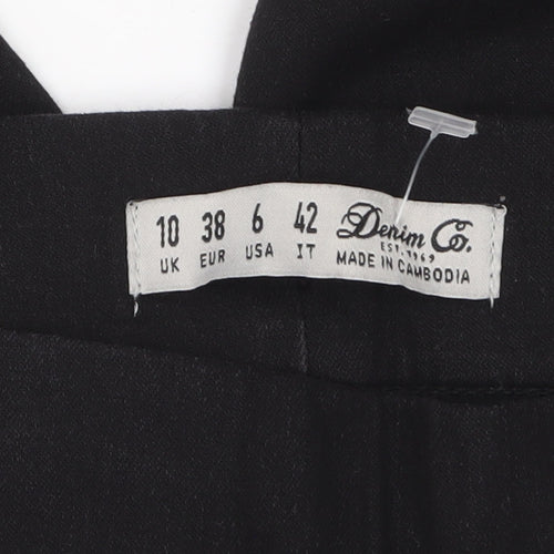 Denim Co. Women's Black Skinny Jeans Size 10 Slim Fit Stretch