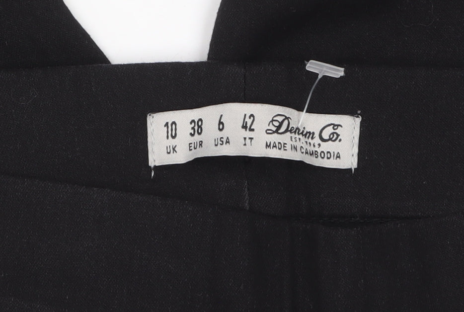 Denim Co. Women's Black Skinny Jeans Size 10 Slim Fit Stretch