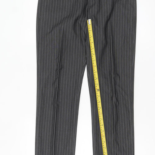 Mexx Women’s Grey Pinstripe Slim Fit Dress Trousers Size 10