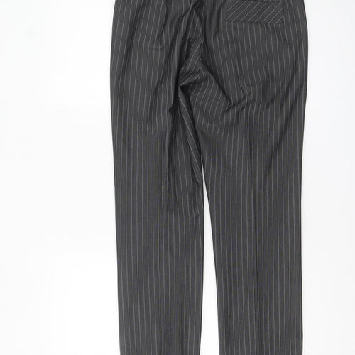 Mexx Women’s Grey Pinstripe Slim Fit Dress Trousers Size 10