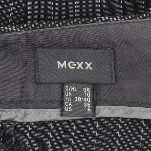 Mexx Women’s Grey Pinstripe Slim Fit Dress Trousers Size 10