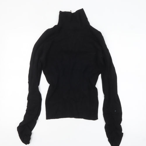 Karen Millen Women's Black Roll Neck Slim Fit Jumper Size 4