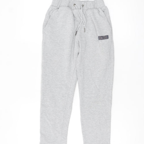 Diesel Boys Grey Jogger Sweatpants Age 11-12 Years Elastic Waist