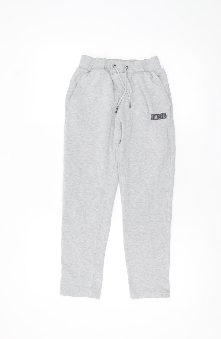 Diesel Boys Grey Jogger Sweatpants Age 11-12 Years Elastic Waist
