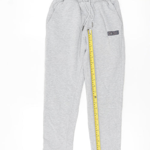 Diesel Boys Grey Jogger Sweatpants Age 11-12 Years Elastic Waist