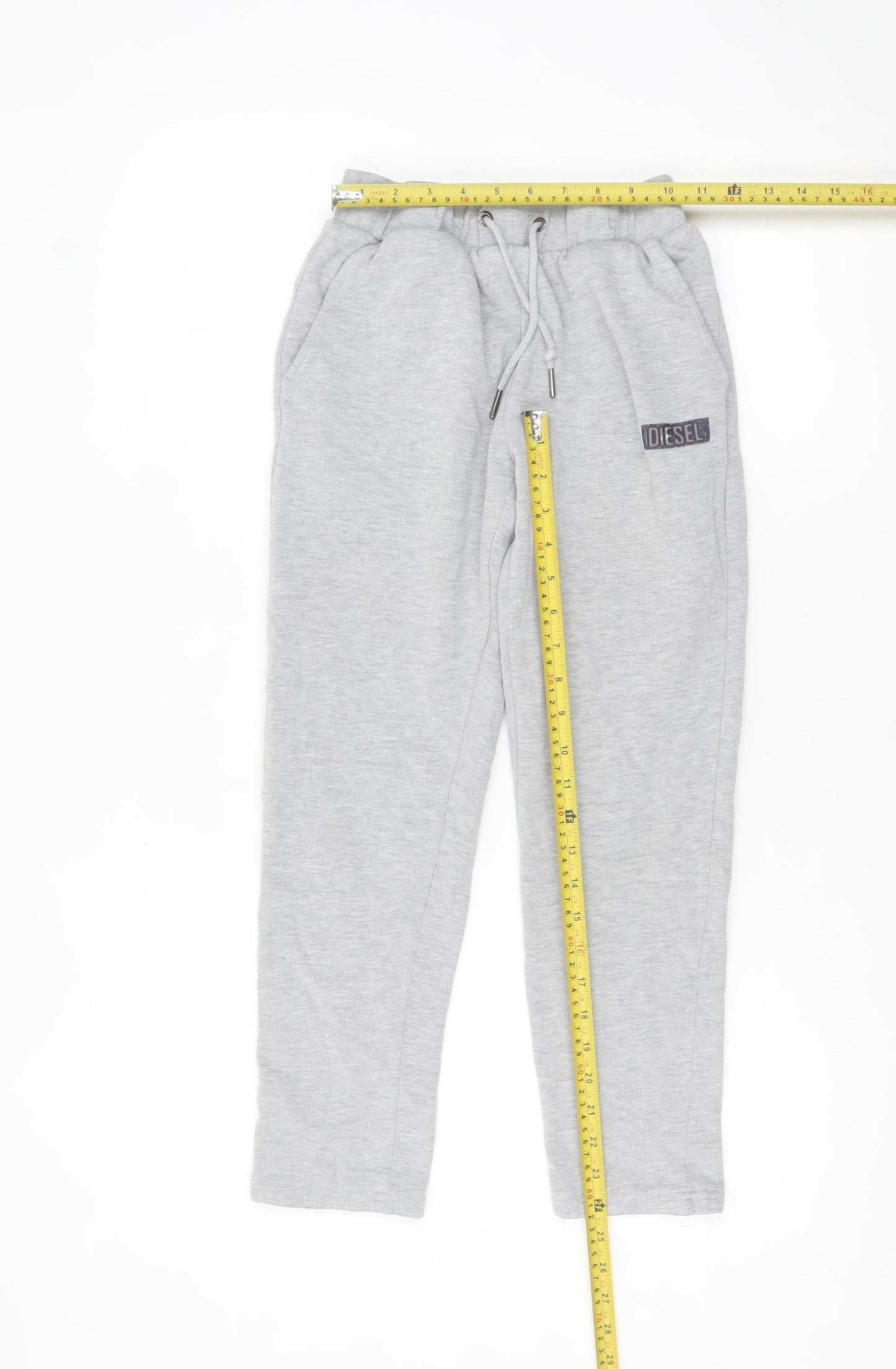 Diesel Boys Grey Jogger Sweatpants Age 11-12 Years Elastic Waist