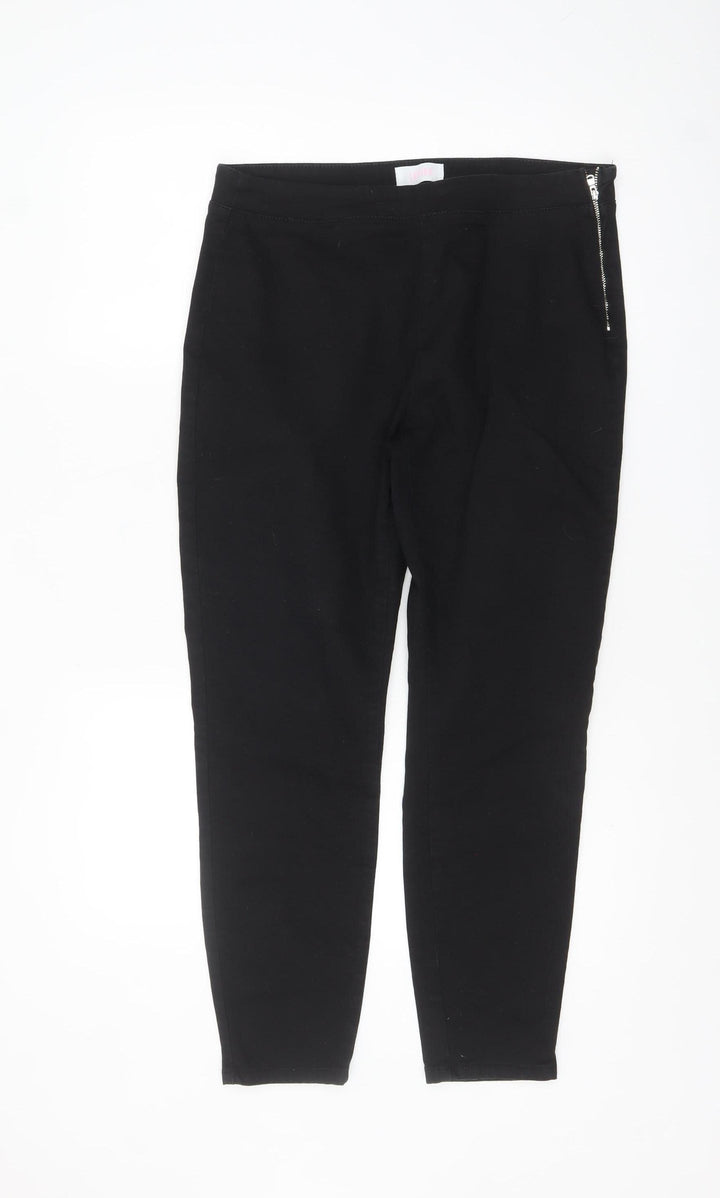 Savior Women's Black Size 14 Slim Fit Jegging Jeans