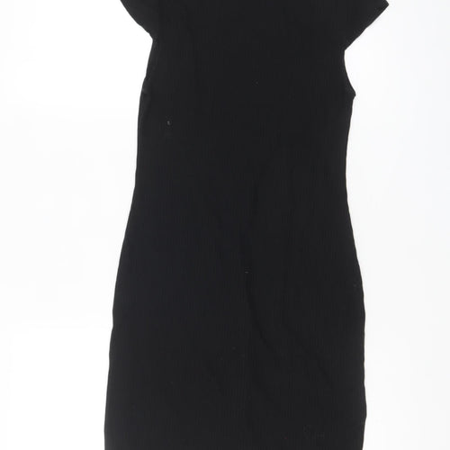 Sparkle & Fade Women’s Black XS Bodycon Short Dress