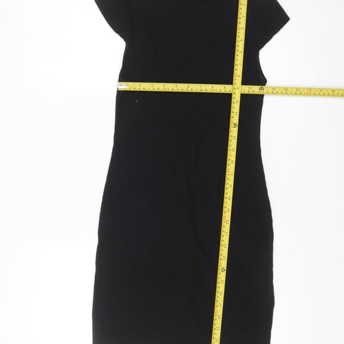 Sparkle & Fade Women’s Black XS Bodycon Short Dress