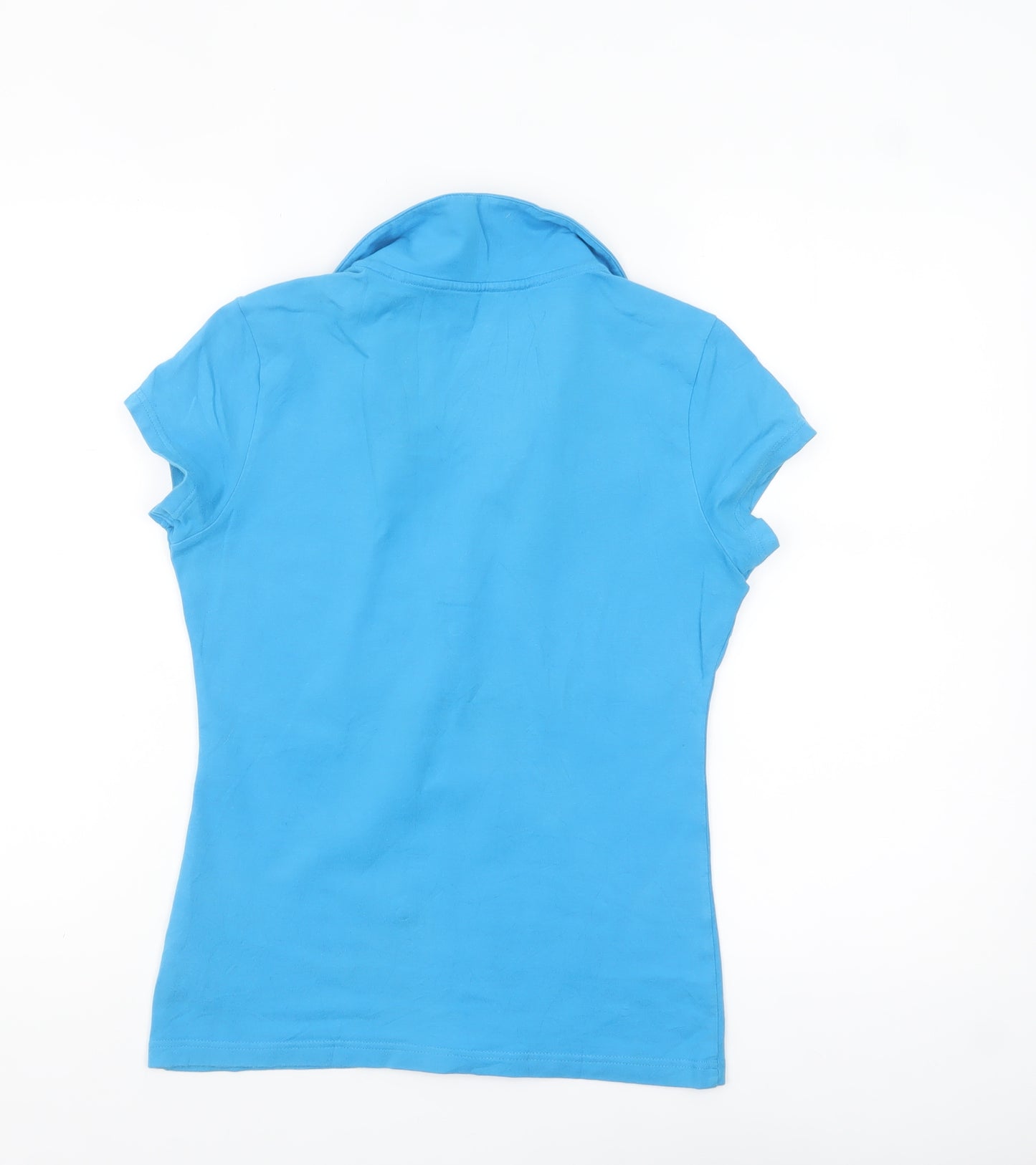 Pineapple Womens Blue Cotton Stretch Polo Shirt Size 12