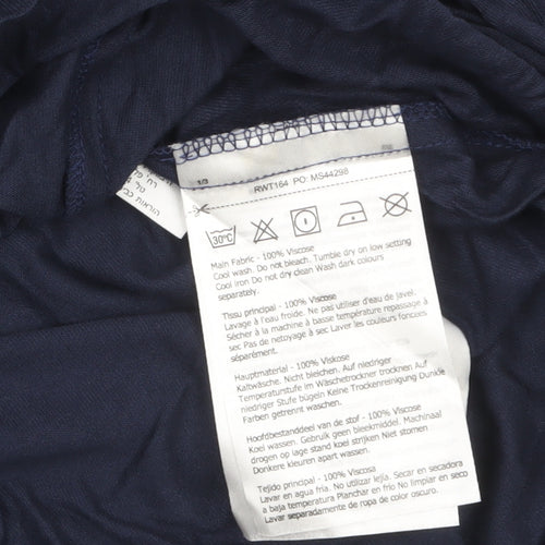 Regatta Great Outdoors Navy Long Sleeve Viscose Button-Up Shirt Womens Size 14
