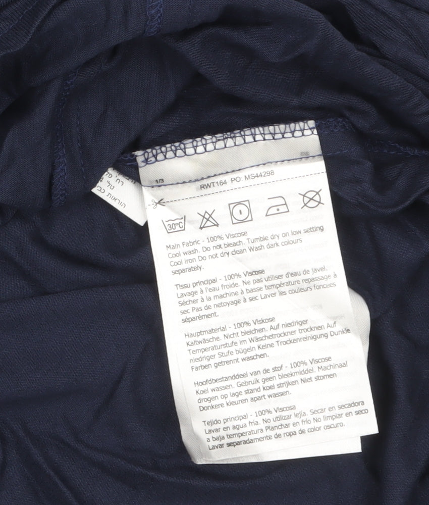 Regatta Great Outdoors Navy Long Sleeve Viscose Button-Up Shirt Womens Size 14