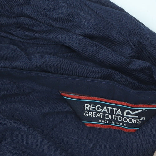 Regatta Great Outdoors Navy Long Sleeve Viscose Button-Up Shirt Womens Size 14