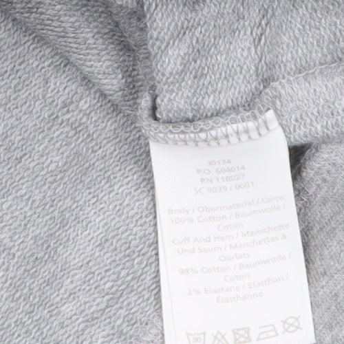 Boden Women's Grey Gold Bee Print Crew Neck Sweatshirt M