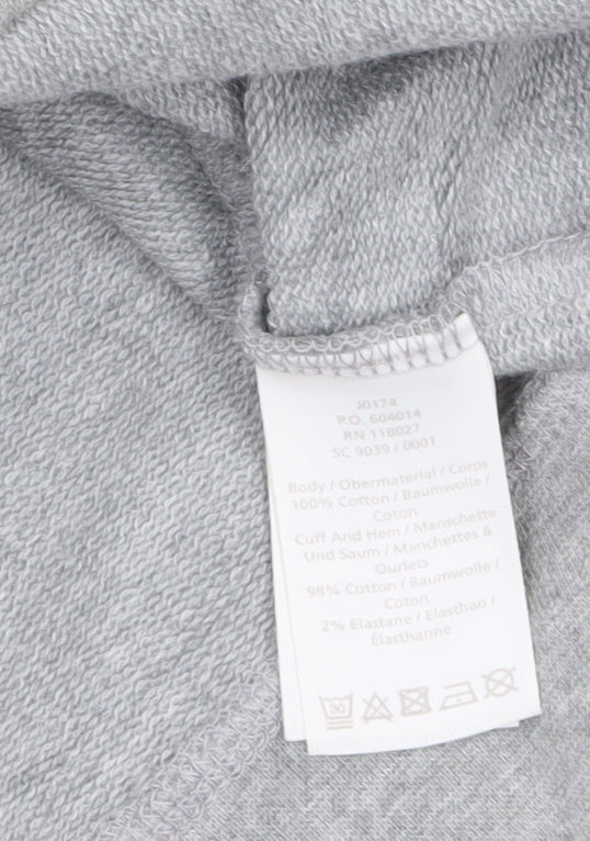 Boden Women's Grey Gold Bee Print Crew Neck Sweatshirt M