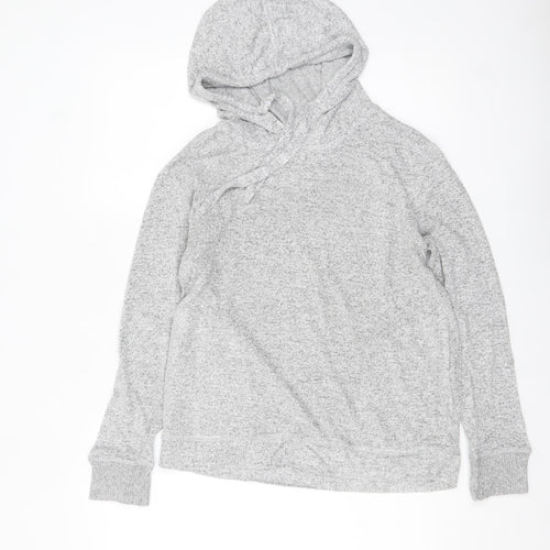 FatFace Women Grey Hoodie Size 8 Pullover Soft Knit Loungewear