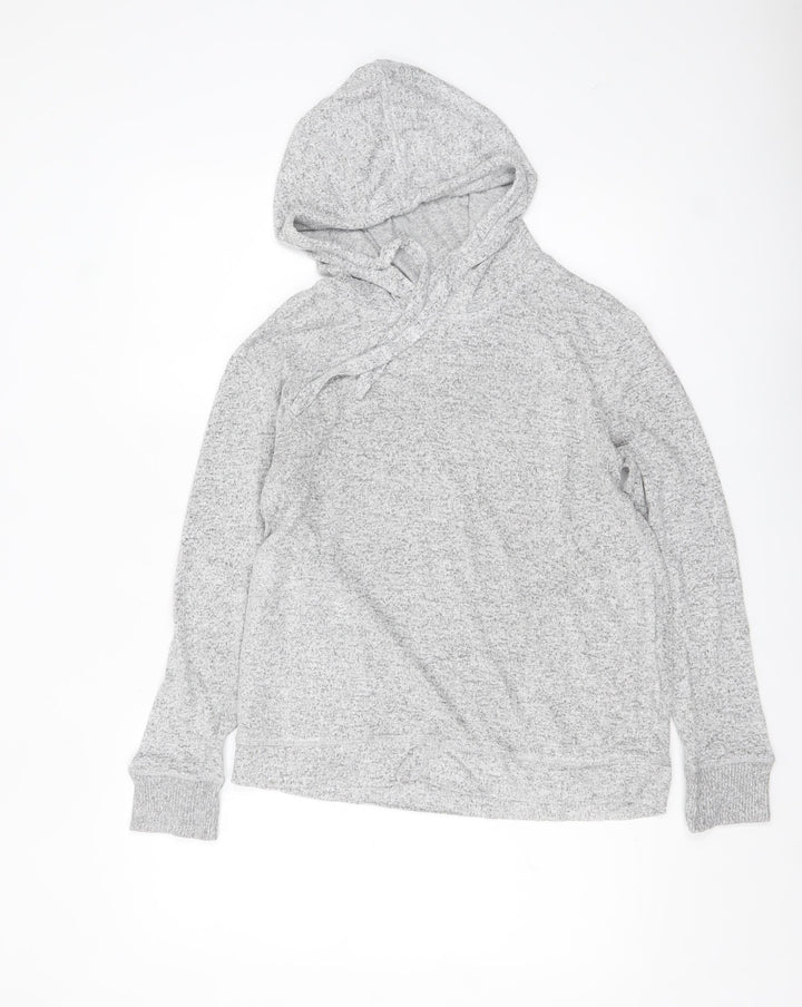 FatFace Women Grey Hoodie Size 8 Pullover Soft Knit Loungewear